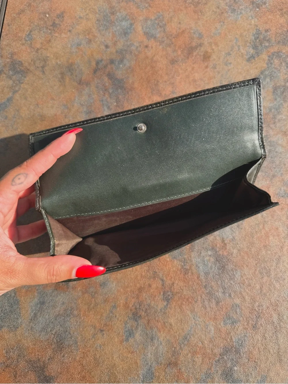 Y2K Coach Signature Turnlock Wallet, ‘C’ Monogram Pattern